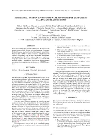 An Open Source Freeware Software for Ultrasound Imaging and Elastography