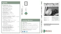 Engineering Law Engineering Business Law T