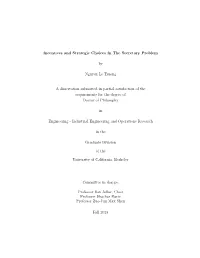 Incentives and Strategic Choices in the Secretary Problem by Nguyen