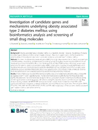 Investigation of Candidate Genes and Mechanisms Underlying Obesity