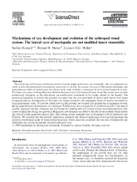 Mechanisms of Eye Development and Evolution of the Arthropod Visual