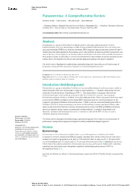 Parasomnias: a Comprehensive Review