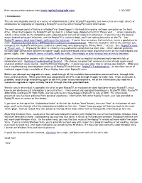 Print Version of the Contents from 1/25/2007