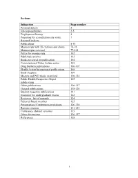 Sections Subsection Page Number Personal Details 2 Job