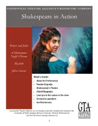 Shakespeare in Action