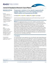 Temperature Variations in the Dayside Magnetosheath and Their
