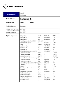 Toluene Solvent