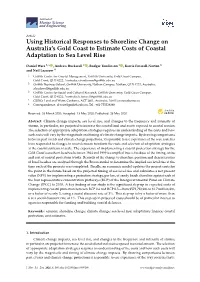 Using Historical Responses to Shoreline Change on Australia's
