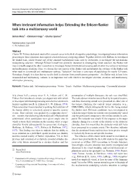 When Irrelevant Information Helps: Extending the Eriksen-Flanker Task Into a Multisensory World