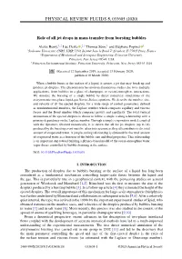 (2020) Role of All Jet Drops in Mass Transfer from Bursting Bubbles