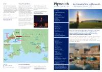 An Introduction to Plymouth Plymouth Makes an Amazing Stage