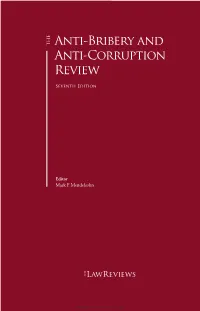 Anti-Bribery and Anti-Corruption Review