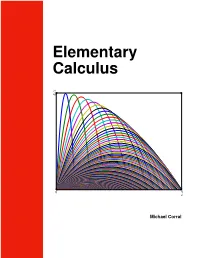 Elementary Calculus