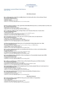 List of Reviewers 2020