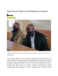 New Fishrot Fiddles and Whistleblower Surfaces