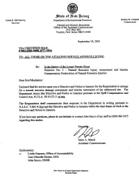 NJ Passaic River Directive