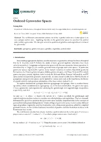 Ordered Gyrovector Spaces