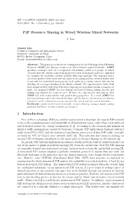 P2P Resource Sharing in Wired/Wireless Mixed Networks 1