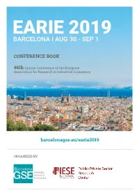Program Book and List of Participants EARIE