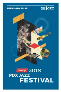 Scroll the 2018 Biamp PDX Jazz Festival Program