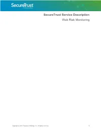 Securetrust Service Description Web Risk Monitoring