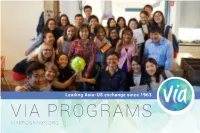 VIAPROGRAMS.ORG Leading Asia-US Exchange Since 1963