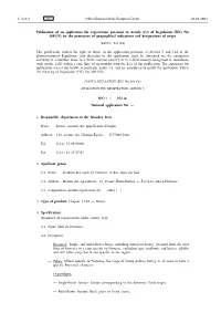 Of Regulation (EEC) No 2081/92 on the Protection of Geographical Indications and Designations of Origin