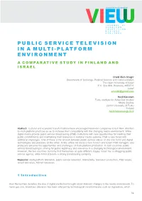 Public Service Television in a Multi-Platform Environment
