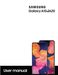 Samsung Galaxy A10e|A20 A102U|A205U User Manual