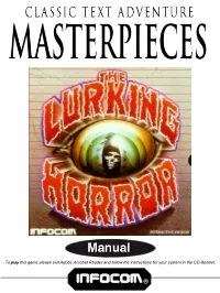 To Play This Game Please Exit Adobe Acrobat Reader and Follow the Instructions for Your System in the CD Booklet