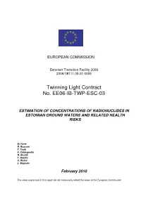 Twinning Light Contract No. EE06-IB-TWP-ESC-03