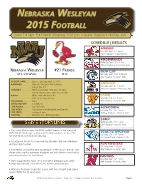 Week 1 (Nwuvsfriends).Indd