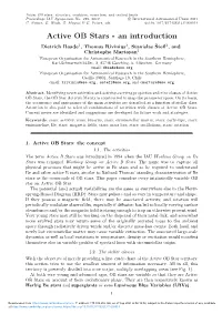 Active OB Stars: Structure, Evolution, Mass Loss, and Critical Limits Proceedings IAU Symposium No