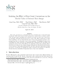 Isolating the Effect of Day-Count Conventions on the Market Value Of