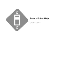 Pattern Editor Help