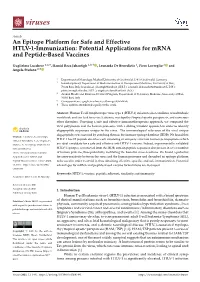 Potential Applications for Mrna and Peptide-Based Vaccines