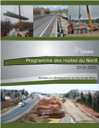 Programme Des Routes Du Nord 2016-2020