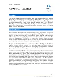 Seiche Events from Coastal Hazards