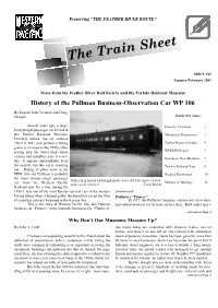 Train Sheet #105 January/February 2001