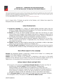 WCADP 01/08/2011 1 / 2 Latest Developments New Official Support