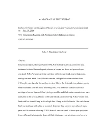 An Abstract of the Thesis Of