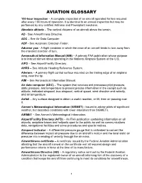 Aviation Glossary