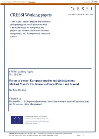 CRESSI Working Papers