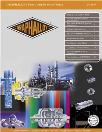 GRAPHALLOY Pump Application Guide DS 2600