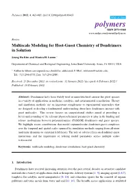 Multiscale Modeling for Host-Guest Chemistry of Dendrimers in Solution