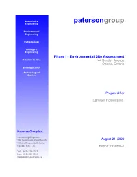 Phase I Environmental Site Assessment but Is Solely Intended to Be Used As a Database Review of Environmental Records