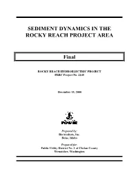 Sediment Dynamics in the Rocky Reach Project Area