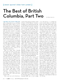 The Best of British Columbia, Part Two by Steven Spurrier