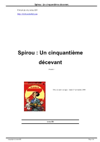 Un Cinquantième Décevant