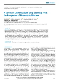 A Survey of Clustering with Deep Learning: from the Perspective of Network Architecture